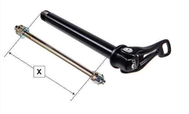 FollowMe Adaptateur de lessieu arrière M12x1,5 L178 mm